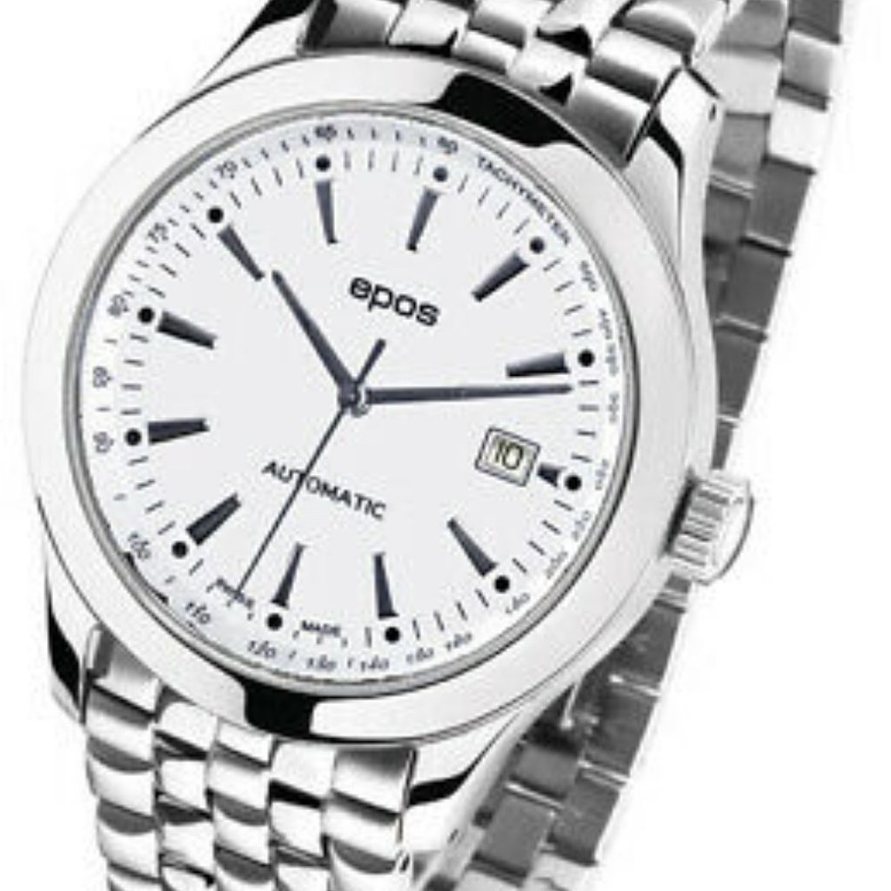Epos Automatic Men's Swiss Made White Watch 3376